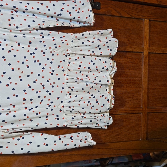 Size 2 Red, White and Blue Peplum Top by H&M - Picture 3 of 6